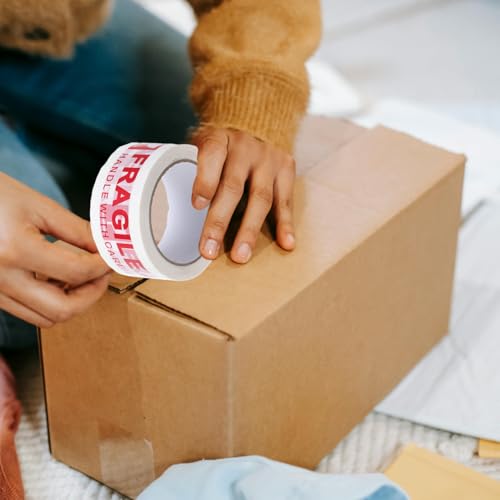 Cinta de embalaje Frágil para proteger mudanzas y asegurar envíos de cajas 5