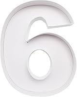 Vista 24 de WENPACK 8" Pequeñas Bandejas de Cartón Rellenables en Forma de Letra de Papel Maché Figuras Recortadas Contenedor de Comida para Dulces (S)