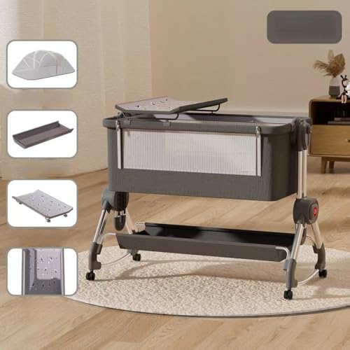 سرير اطفال متعدد الوظائف بمستويين للنوم، فتحة جانبية، طاولة ...