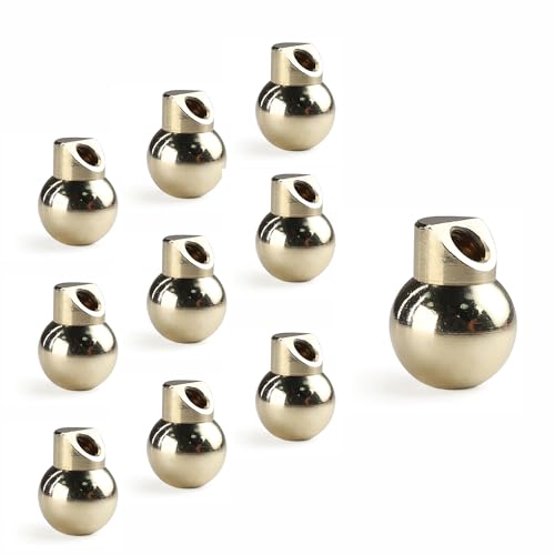 Image of 10 PCS M6 16mm Brass Ball Coolant Nozzles Screw Lock for CNC Lathes, Milling Machines, Machine Tools, Stone Bending Machines and Jewelry Carving Machines Brassballs Nozzle