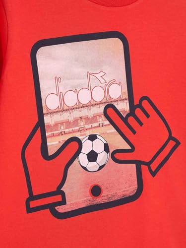 Completo Diadora rosso resistente e leggero 2pz per sportivi di 6 anni - 4