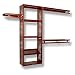 John Louis Home 96" Wide Closet System Finish: Red Mahogany