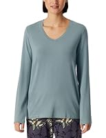 Schiesser Damen Schlafshirt Langarm Modal-Mix + Relax Pyjamaoberteil, Mineral_182101, 44