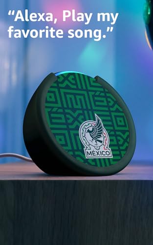 Image of Amazon Echo Pop (newest model) | Officially Licensed Mexico National Soccer Team Limited-Edition (Green)