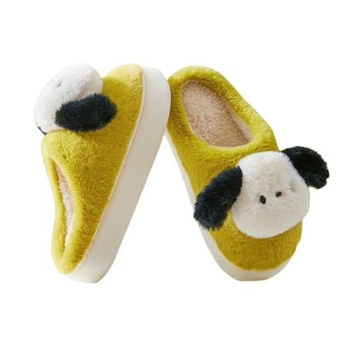 Chausson hiver mignon contre pieds froids pantoufle coton chien pour maison