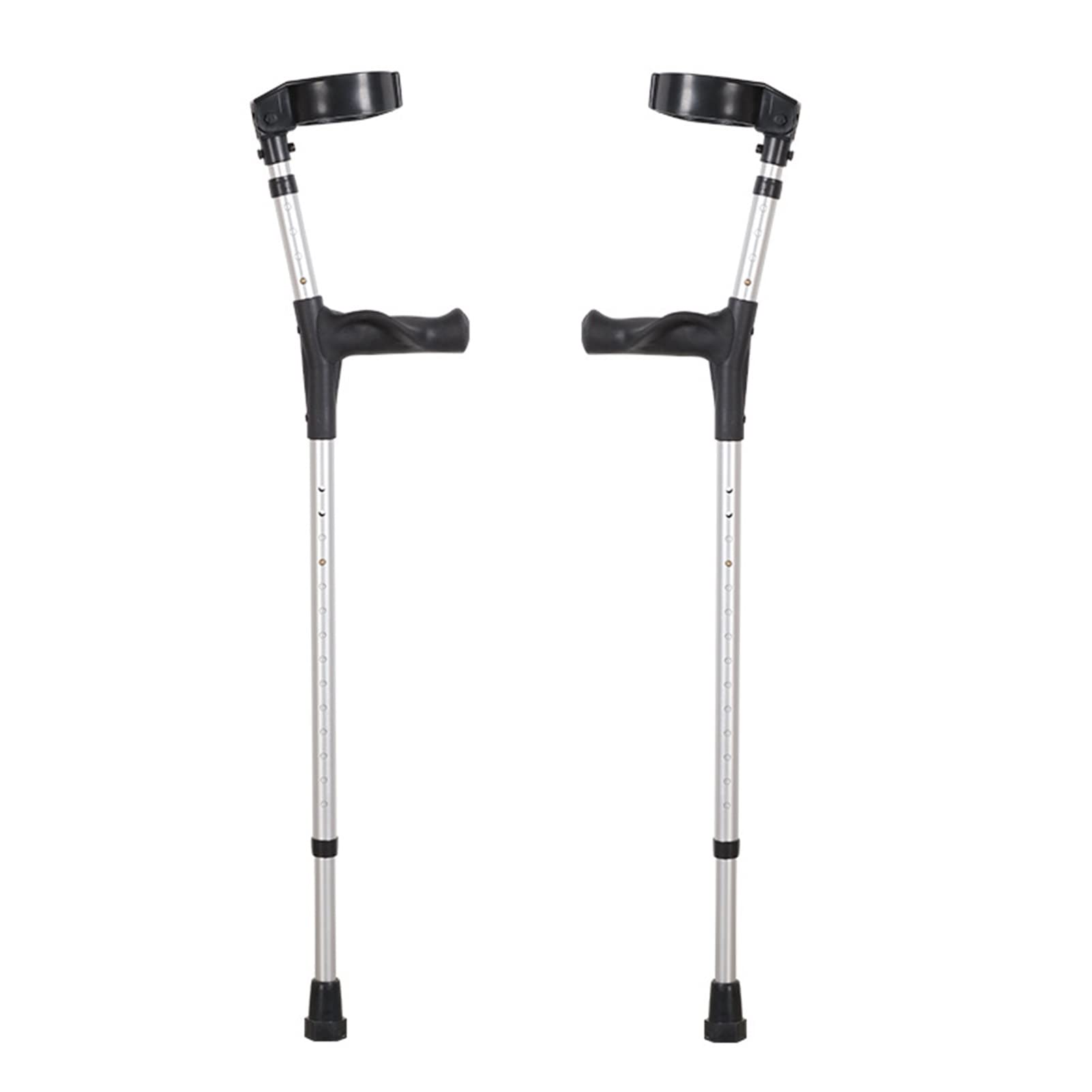Muletas Ortopédicas para Adultos, Muletas Ligeras de Aluminio con Ergonómicas Empuñadura(x2 uds), Regulables Altura