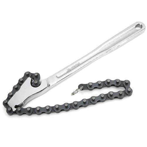 ZAICOLER Chain Wrench High Hardness Chrome Vanadium Steel 12in Hand Tool for Pipe Tong Users (12 inches)