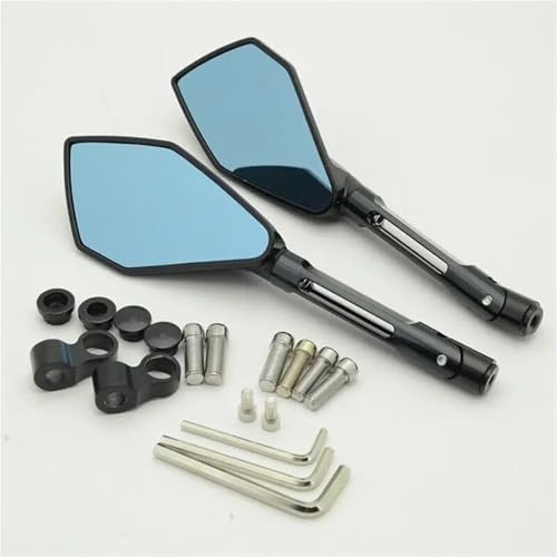 Espejos retrovisores para motocicleta negros para MT09 MT07 Z900 CB650R