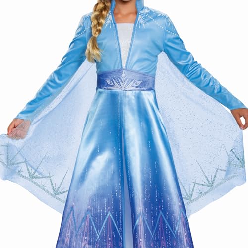 Disguise 22892K Disney Elsa Frozen 2 Deluxe Girls' Halloween Costume ,Medium  thumb #2