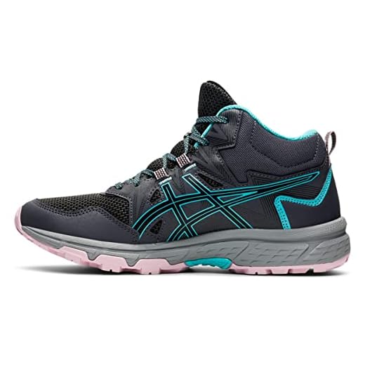 ASICS Women's Gel-Venture 8 Mid Top Running Shoes, 9, Graphite Grey/ICE Mint