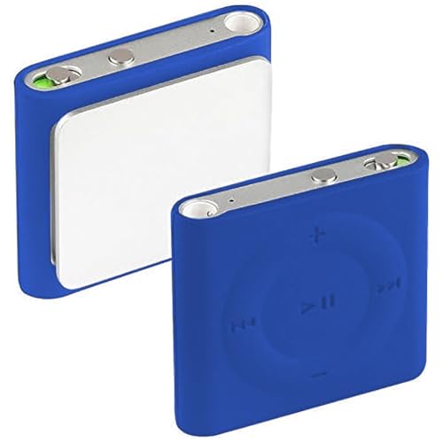 Soft Silicone Skin Shield Protective Case Cover for Apple iPod Shuffle 4th Gen 4G 6th 7th Generation (Dark Blue)
