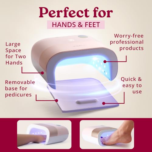 Image of SUNUV UV Light for Gel Nails, Professional UV LED Gel Lamp SUN3 (Pink)