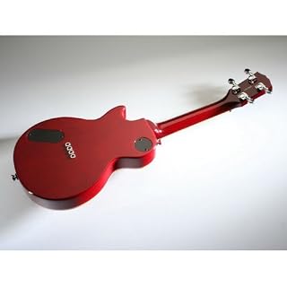 Risa LP363 E-ukulele cherry sunburst (+ housse) – Ukulele électrique soprano forme LP - Les Beatles, Paul McCartney, John Lennon, RIngo Starr, George Harrison Risa LP363 E-ukulele cherry sunburst (+ housse) - Ukulele électrique soprano forme LP – Image 2