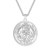 Collares para hombre, collar con colgante de We Trusn In Odin para hombre, joyería vikinga, medalla gótica, regalo
