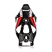 Wiel Lightweight Full Carbon Fiber Bicycle Bike Light Drink Water Bottle Cage Holder (Black Red)