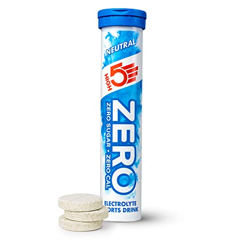 HIGH5 ZERO Electrolyte Tablet - Hydration Tablets Enhanced with Vitamin C - 0 Calories & Sugar Free - Boost Hydration Performance & Wellness - Neutral 20 Tablets (20x Pack of 1)