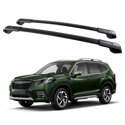 TAITUOPLUS 165lbs Roof Rack Cross Bars Compatible with Subaru Forester 2014-2026 Aluminum Crossbars Rooftop Cargo Bars Kayak Bike Luggage Snowboard Carrier