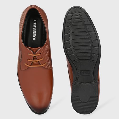 Image of Centrino Formal Shoe for Men | Cushioned Insole for Better Comfort | Stylish Lace-Up for Boys | Perfect for Office Wear & Formal Dress (9782)