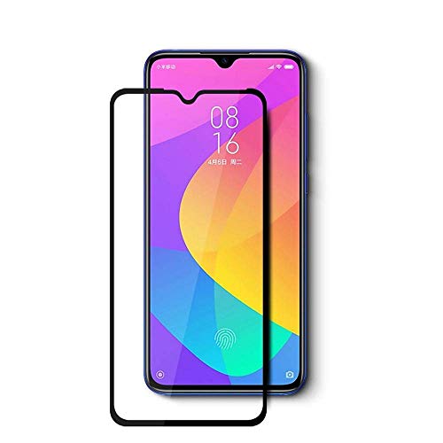 Image of Tempered Glass Screen Protector Compatible For Redmi MI A3 Full Screen Coverage (Except Edge to Edge) and Free Complete Easy Installation kit.