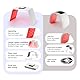 Led Maske Gesicht Beauty 7 Farben, Led Gesichtsmaske ， rote Lichttherapie-Lampe für Gesicht & Körper, LED-Licht-Therapie-Maschine mit Nebel-Funktion, Home & Salon Verwendung