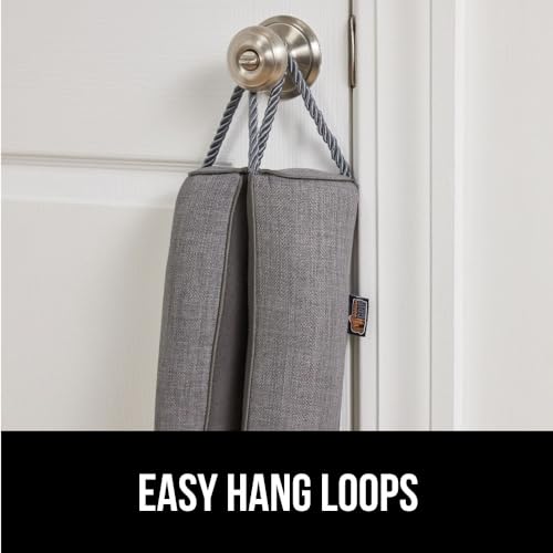 GORILLA GRIP Door Draft Stopper for Bottom of Doors, Cold Air Insulation Sweep, Weather Stripping Seal Noise, Soundproofing, Warmth Sealer, Easy Install Gap Filler, Home Essentials, 32 Inch, Gray by GORILLA GRIP - Image 7