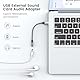 MOSWAG USB auf 3,5 mm Klinke Audio Adapter,Externe USB A Soundkarte auf 3,5 mm Aux Stereo Konverter Adapter,kompatibel mit Kopfhörer, PC, Laptop, Linux, Desktop, PS4 (Hinweis: Nicht für TV)