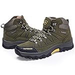 Hixingo Zapatillas Trekking Hombre, Botas Montaña ...: Material: Nuestros zapatos de senderismo tienen parte superior de cuero y malla, suela de goma antideslizante y entresuela de EVA duradera. Impermeable y Transpirable: Hecho de cuero y malla de primera calidad, forro agradable para la piel, tiene un ...