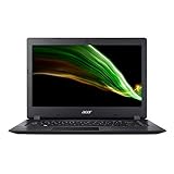 Acer Aspire 1 A114-32-C1PG Ordinateur Portable 14 HD, PC Portable (Intel Celeron N4020, RAM 4Go, 64Go eMMC, Intel UHD Graphics, Windows 10) - Clavier AZERTY (Français), Laptop Noir