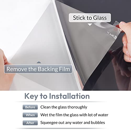 rabbitgoo One Way Window Film Daytime Privacy, 60x200cm, Black by rabbitgoo - Used condition - Image 6