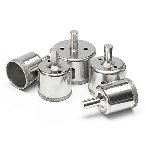 10 Forets Diamantés Pour Verre Et Carrelage - Diamètres De 3 à 50 Mm, Scie à Trous Pour Bricolage