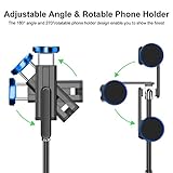 ATUMTEK Selfie Stick Tripod, 3-in-1 Extendable Aluminum Phone Tripod with Detachable Bluetooth Remote, Compatible with iPhone 17/16/15/14/13/12/11/11 Pro/XS Max/XR and Samsung Smartphones, Blue - Image 3
