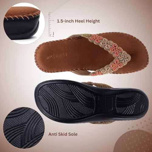 Image of TRASE Ortho Slippers For Women | Slippers For Woman | Lightweight, Comfortable And Stylish Women Slippers | Flats | Soft Women Footwear | Trendy Ladies Chappal | Orthopedic Slippers