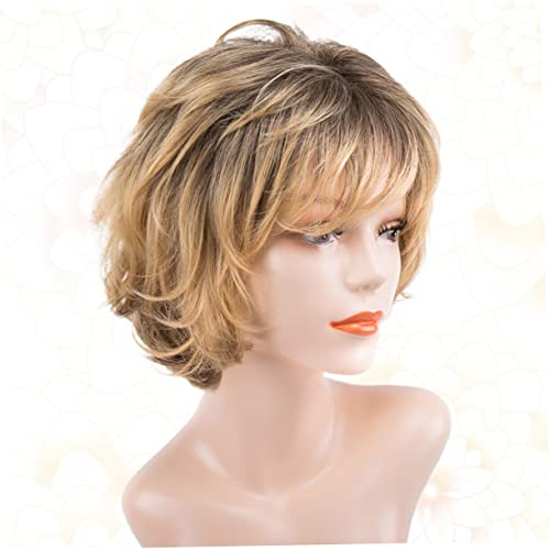 KALLORY Perucas Femininas Perucas De Cabelo Curto Gabor Perucas Para Cabelo Curto Encaracolado Peruc