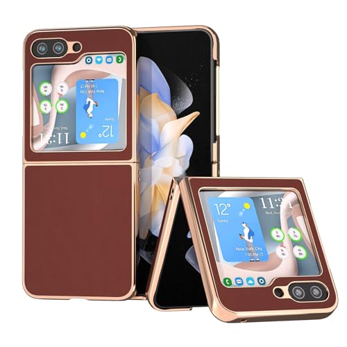 Protection intégrale pour Samsung Galaxy Z Flip 3 : coque antichoc en cuir fin