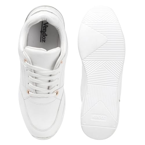 Image of Vendoz Women Casual High Heel Sneakers I Cushioned Insole I All Day Comfortable I Lightweight and Stylish Shoes for Girls CNV7062