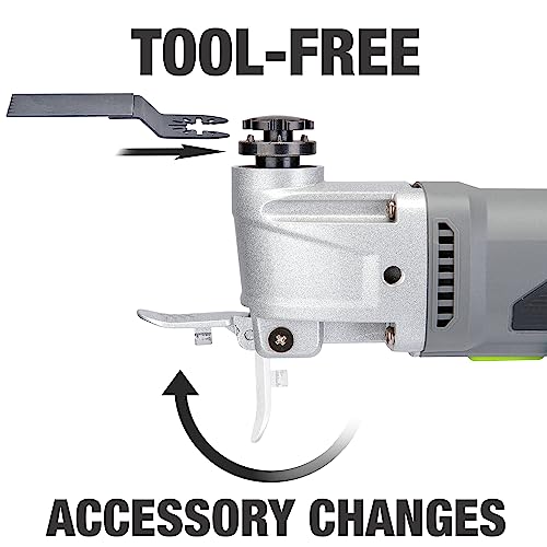 image for Genesis Oscillating Tool 3.5 Amp Oscillating Multi Tool with 3.7° Osc