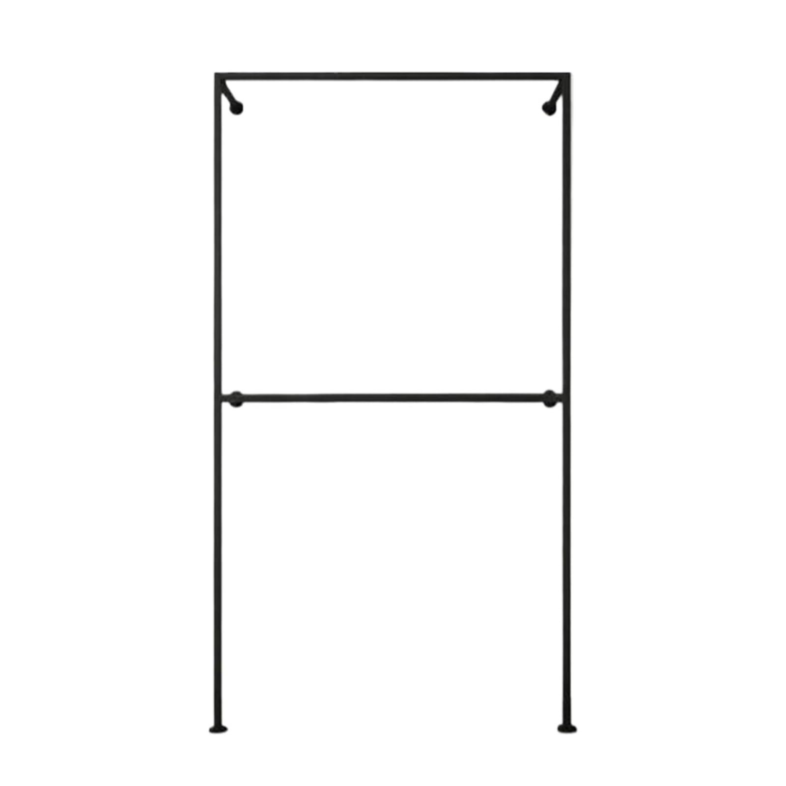 Clothing Rack Wall Mounted Hangers, Wardrobes, Double-layer Hanging Clothing Display(Large)