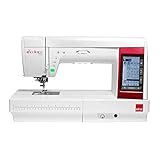 Lieferumfang - Nähfuße Standard A, Rollsaum D, Reißverschluss E, Satinstich F, Blindsaum G, Overlock M, geschlossener Stopffuß, Automatik-Knopfloch mit Stabilisierungsplatte, Knopfannähfuß T, Geradstich-Stichplatte, Kreisnähstift, Knopfannähplatte, Spulen, Nahttrenner, Nadelset, Reinigungspinsel, Spulenhalter, Zusätzlicher Garnrollenhalter, Schraubendreher, Touchpen, Standard-Fußanlasser
