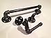 25 Home Decor Complete Bathroom Set of Industrial Black Pipe with Toilet Paper Holder, Rack, and 14
