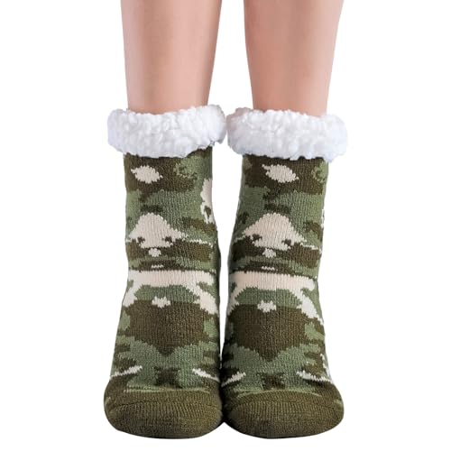 Hisonwel Chaussette Antiderapante Enfant, Chaussettes Chaudes Enfants,Noel Hiver Antidérapantes Cadeau Chaussettes