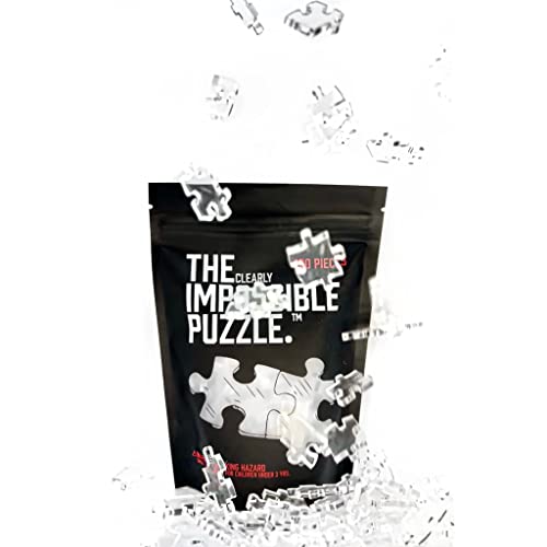 Image of Clear Difficult Puzzle! 100 Pieces - Very Difficult And Fun! - Clear Acrylic - Waterproof!, Adult