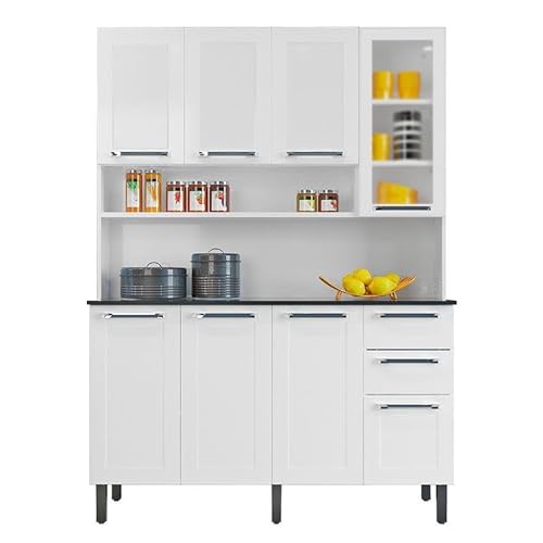 Armário de Cozinha Compacta Itatiaia 8 Portas 2 Gavetas Branco