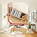 Bothyi Desktop Bookshelf Tilting Bookcase Book Rack Books Holder Rack Stable Desk Bookshelf Vinyl Record Holder for Albums Office, 40cmx25cmx18.5cm