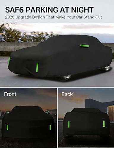 Image of V Car Cover | UV-Blocking Waterproof With Soft Lining Prevents Leaks & Scratches. Perfect For Sunny, Snowy Outdoor Parking, Garage Storage