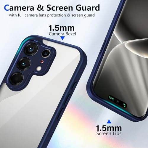 Image of for Tecno Camon 50 Ultra 5G / 50 Pro 4G Case Matte Skin Touch Clear PC + TPU Shockproof Phone Back Cover - Blue