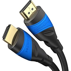 KabelDirekt – 8K/4K HDMI-Kabel – 0,25 m – 8K@60Hz (Extra-Kupfer für schnelles Ultra HD, 4K@120Hz/8K@60Hz – kompatibel mit HDMI 2.0, High Speed mit Ethernet, Blu-ray/PS5/Xbox Series X/Switch, schwarz)