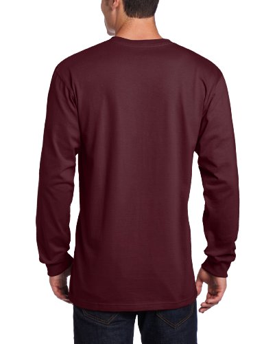 Carhartt Men's Loose Fit Heavyweight Long-Sleeve Pocket T-Shirt, Port, Reg-2Xl #TOP1