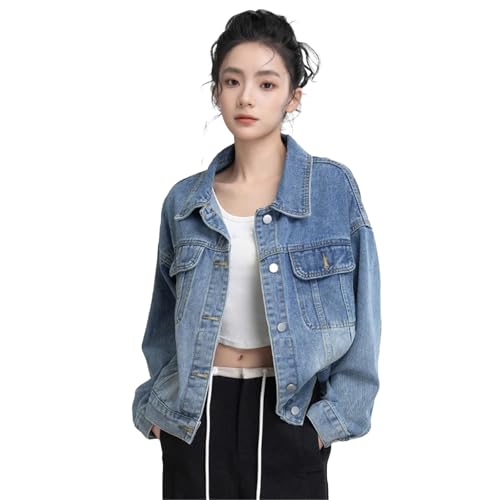 Veste en jean femme décontractée style coréen pour le printemps