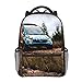 Zaino Scuola Camioncino blu su strada sterrata, Zaini Zaino per Viaggio Scuola, Zainetto Bambini Ragazzo Ragazza