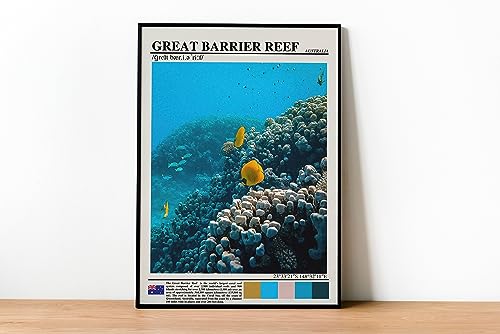 Great Barrier Reef Print, Great Barrier Reef Poster, Great Barrier Reef Art Print, Travel Wall Art,